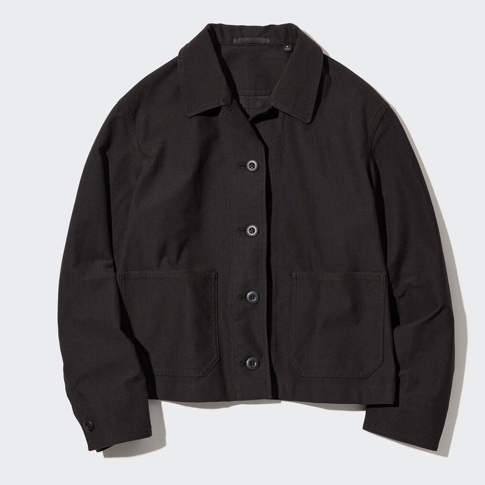 UNIQLO women jersey short jacket- black (new without tags)